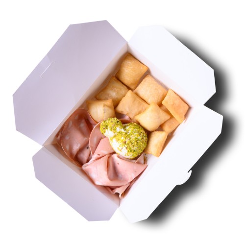 COCCOLI BURRATA E MORTADELLA